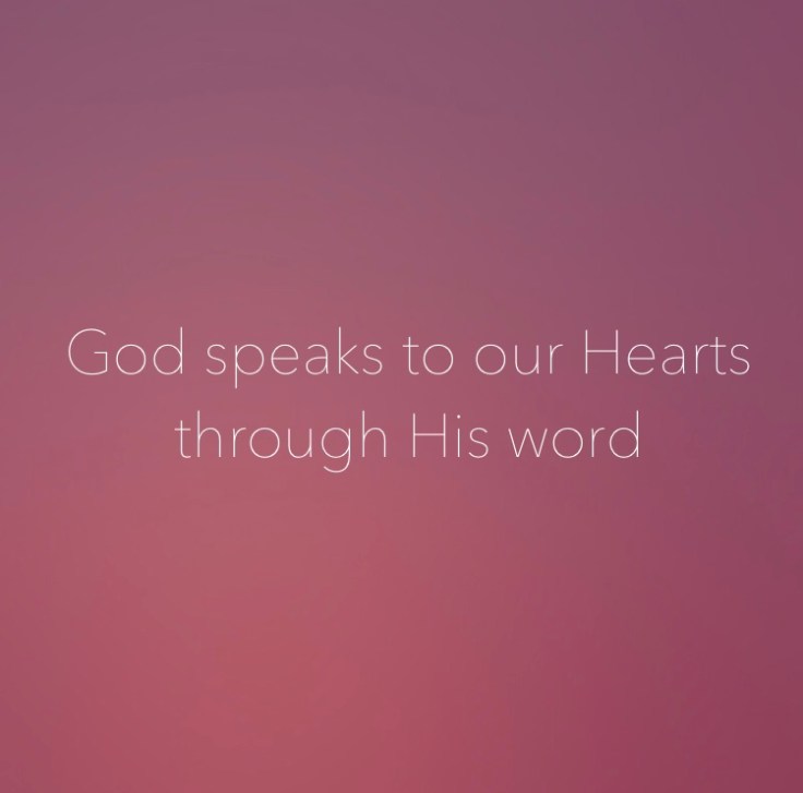 God speaks through His word blog post